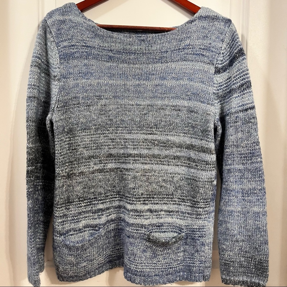 Leo & Nicole Boatneck Stripe Sweater